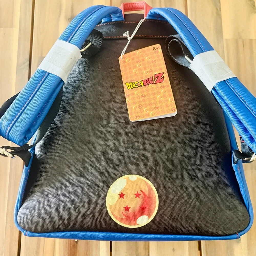 Dragonball Z x Loungefly collab - triple pocket mini backpack NWT - Picture 4 of 5